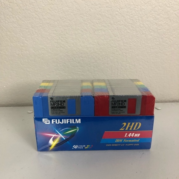 fujifilm Other - Fujifilm MF2HD 1.44 50 Color Pack Floppy Disk